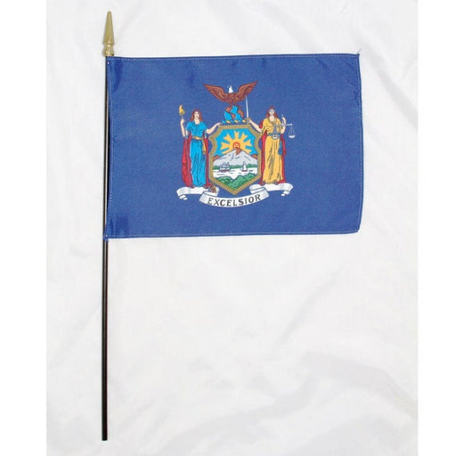 8x12" New York State Stick Flag