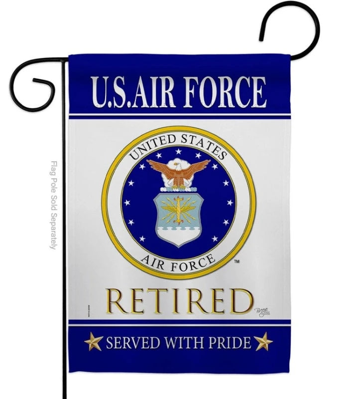 US Air Force Retired Garden Flag