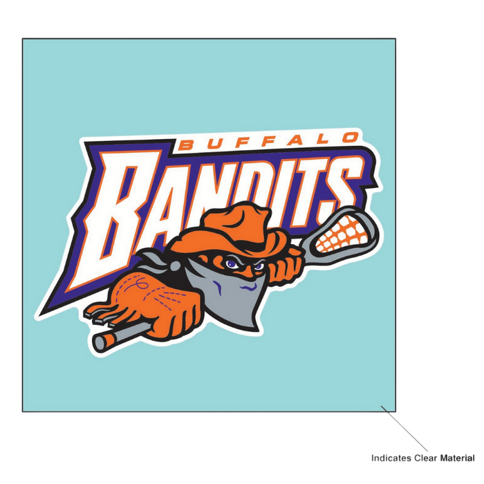 4x4" Buffalo Bandits Logo Decal