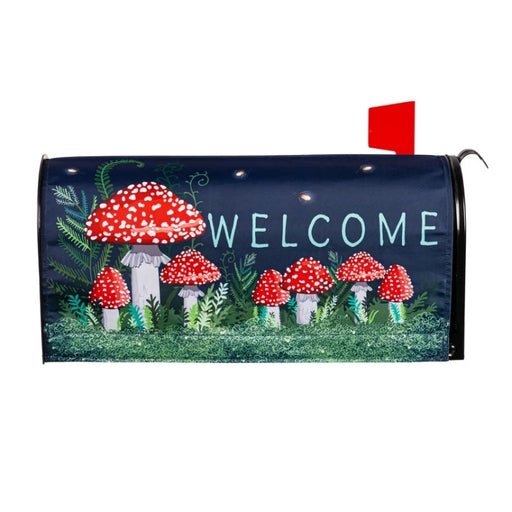 Welcome Mushroom Mailbox Cover