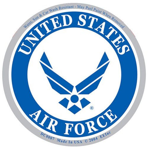 US Air Force Wings Holographic Round Sticker