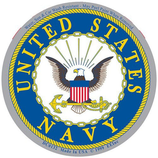 US Navy Round Holographic Sticker