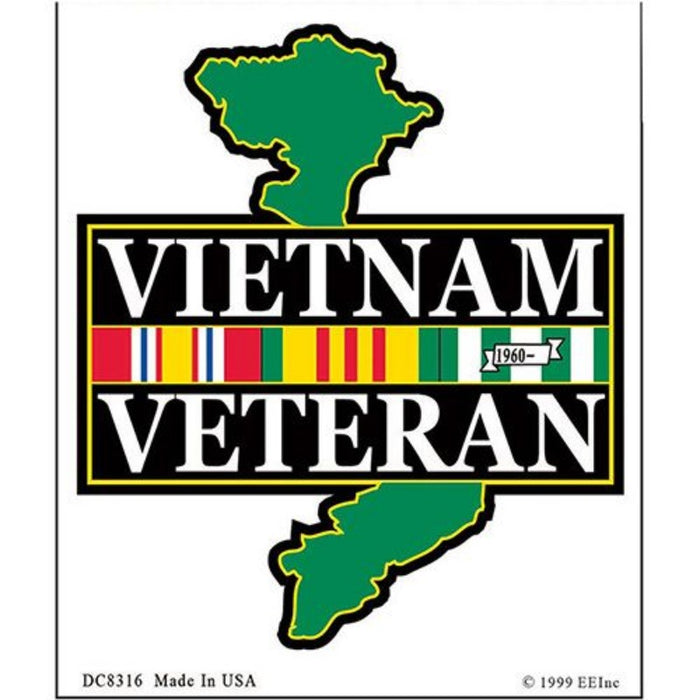 Vietnam Veteran Shaped Sticker