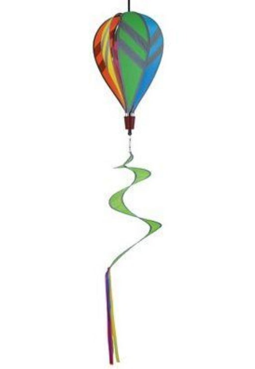 Reflective Rainbow 6-Panel Hot Air Balloon 10x16" With A 30" Tail