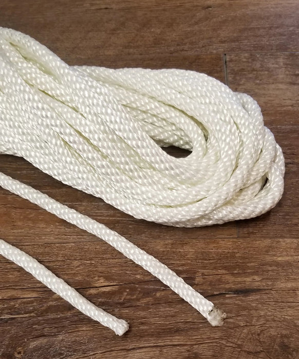 1/4" White Nylon Halyard by the Foot