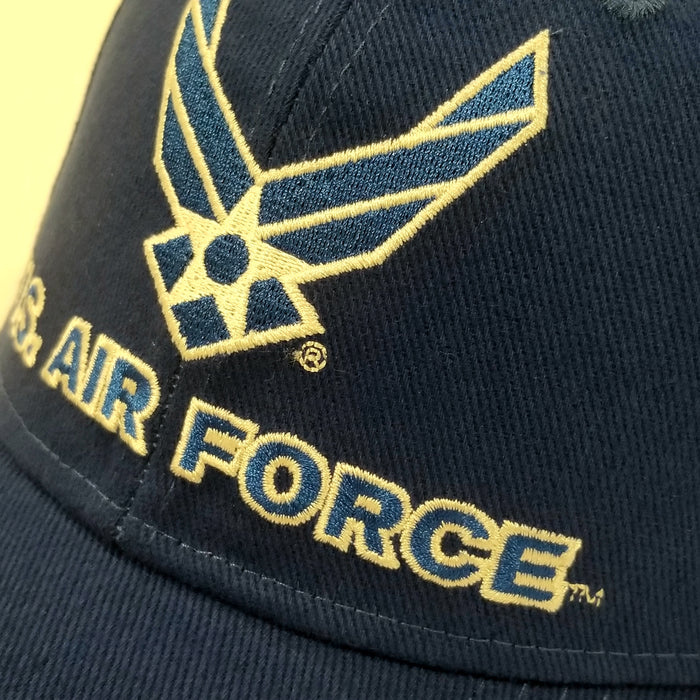 blue hat with the air force wings logo 