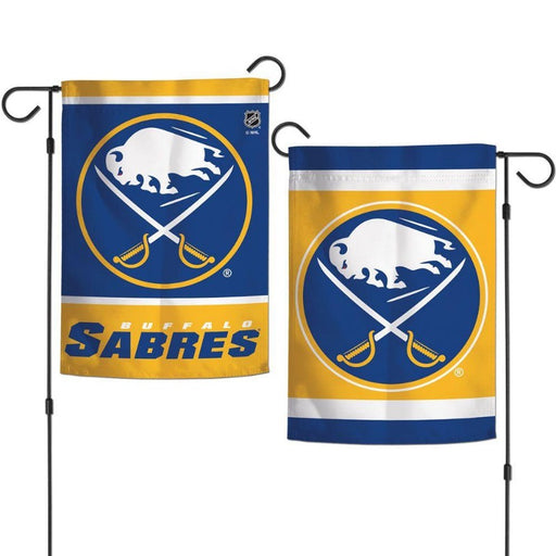 buffalo sabres designed flag with sabres and buffalo logo