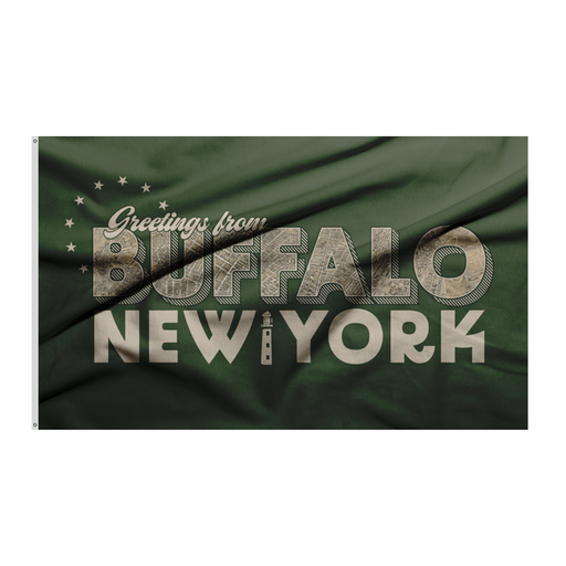 3x5' Greetings From Buffalo Vintage Polyester Flag