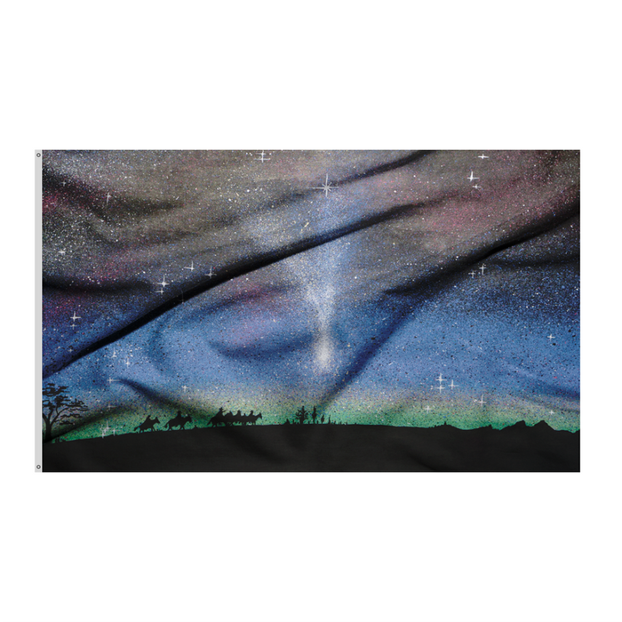 3x5' Starry Night Polyester Flag - Made in USA