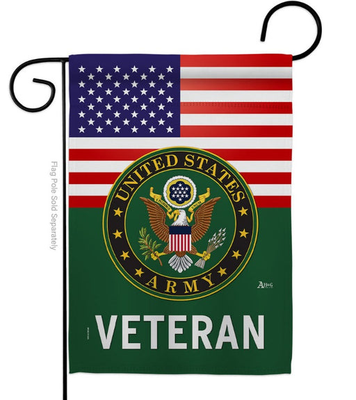 US Army Veteran Garden Flag