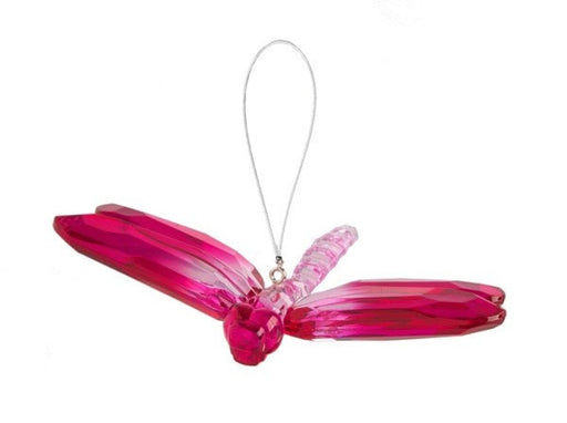 Hanging Two-Toned Dragonfly - Hot Pink/ Pink
