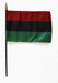 8x12" Afro-American Stick Flag