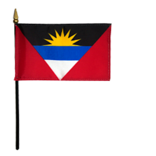 4x6" Antigua & Barbuda Stick Flag