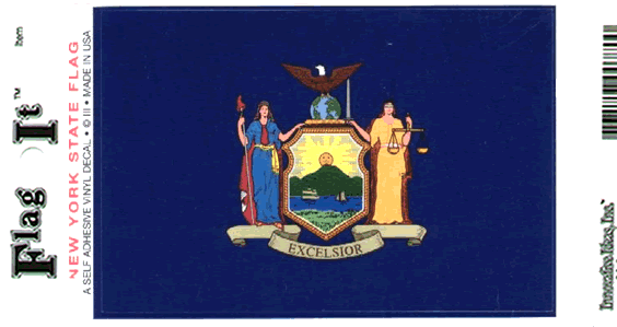 New York State Flag Sticker