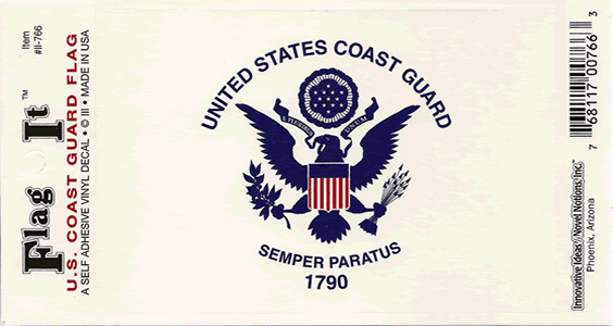 US Coast Guard Decal - Made in the USA