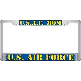 US Air Force USAF Mom License Plate Frame
