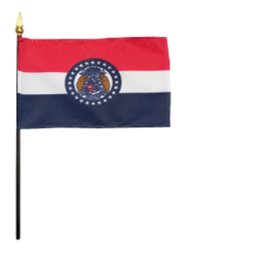 4x6" Missouri Stick Flag
