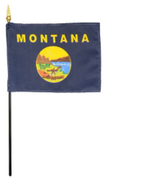 4x6" Montana Stick Flag