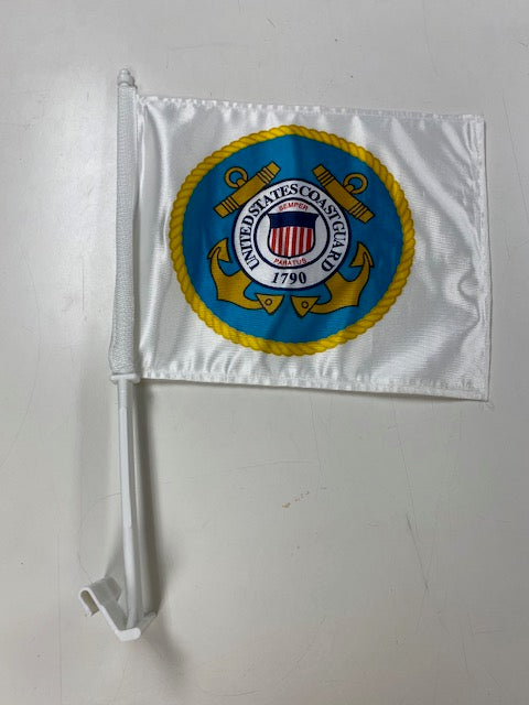 Coast Guard Car Flag - Made in USA
