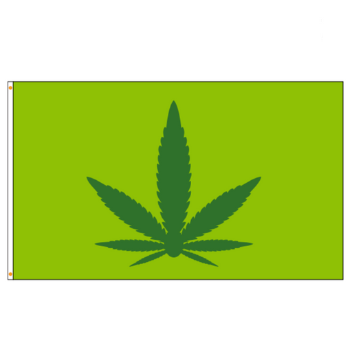 3x5' Marijuana Leaf Polyester Flag