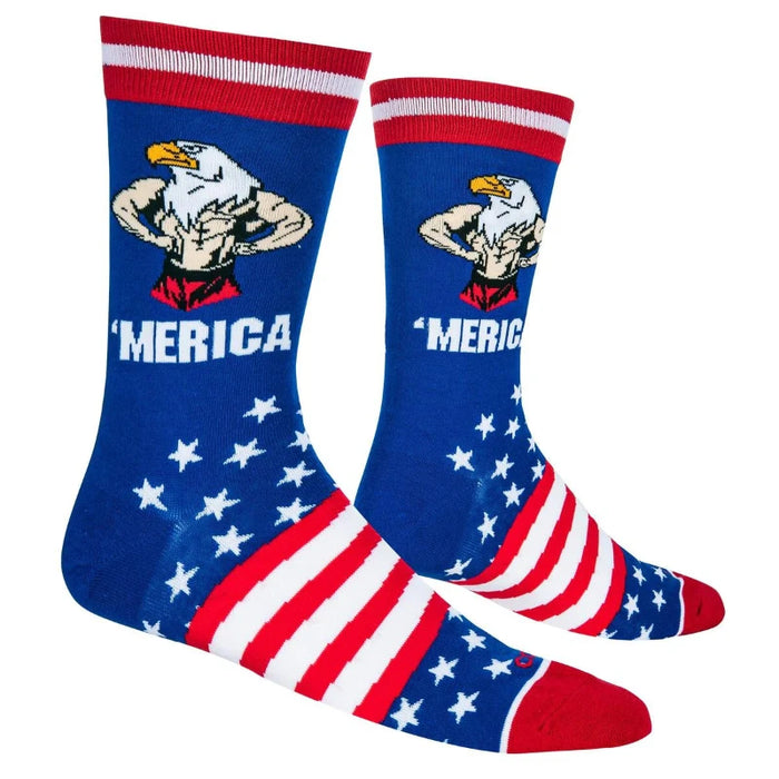 'Merica Eagle Men's Crew Socks