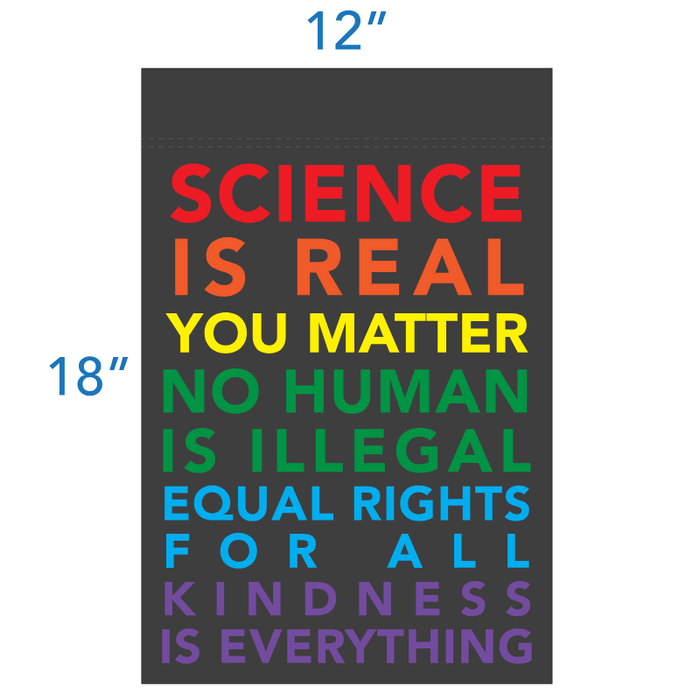 Human Rights Slogan Activism Garden Flag