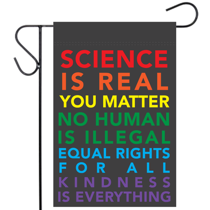 Human Rights Slogan Activism Garden Flag