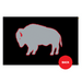  Grey and Black Standing Buffalo Polyester Flag - Made in USA