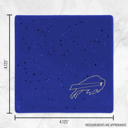 Buffalo Bills Blue Speckle 4" Coaster - Sold Individually
