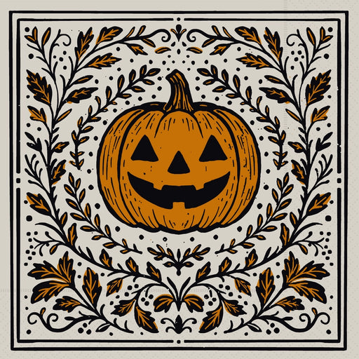 Pumpkin Poe Paper Cocktail Napkins (20 Count)