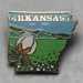 Arkansas Map Lapel Pin 2025