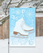 White Ice Skates Garden Flag