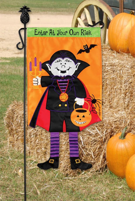 Dracula Crazy Legs Garden Flag