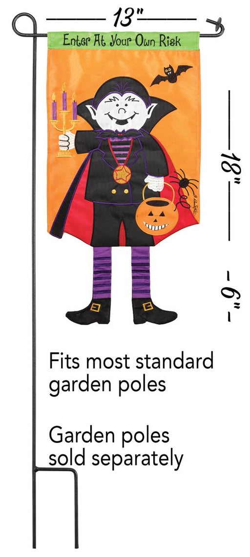 Dracula Crazy Legs Garden Flag