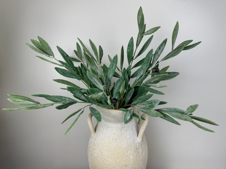 Frosty White - 20" Soft Touch Olive Branch