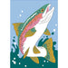 Trout Applique Garden Flag