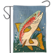 Trout Applique Garden Flag