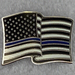 Thin Blue Line US Wavy Flag Lapel Pin 2025