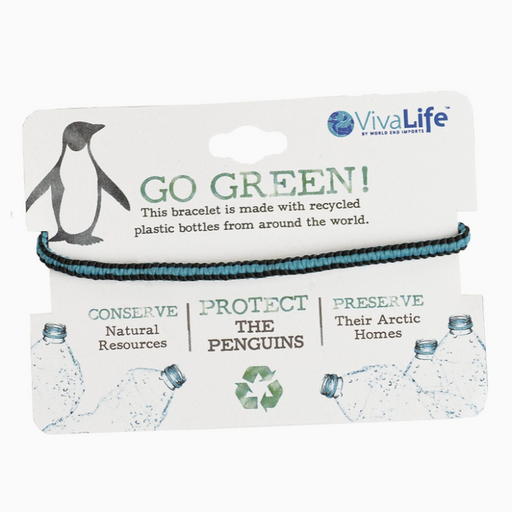 Go Green Plastic Bottle Adjustable Bracelet