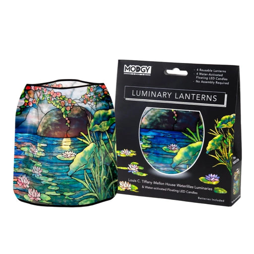 Mellon House Waterlilies Expandable Luminary Lanterns