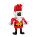 Small Santa Claus figure made of interlocking bricks