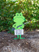 Hippity Hoppity Frog Metal Yard Stake