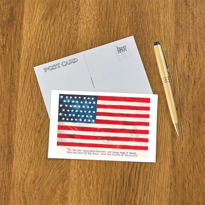 US Flag with Poem Postcard