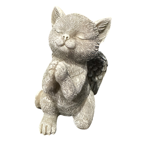 Angel Wings Cat Praying Garden Pick