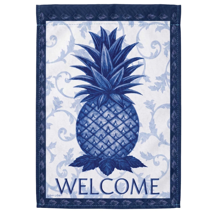 Blue Pineapple Banner Flag
