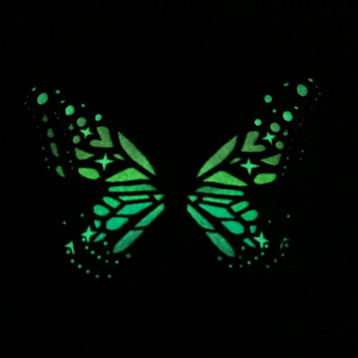 Pastel Rainbow Glow in the Dark Paper Butterfly Magnet