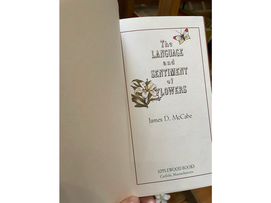 The Language and Sentiment of Flowers Book