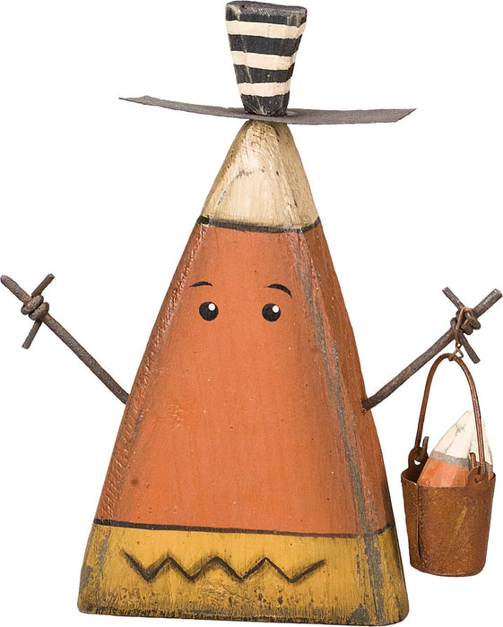 Candy Corn Man Chunky Shelf Sitter