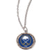 Necklace with a round pendant featuring the Buffalo Sabres logo