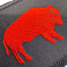 Red Standing Buffalo Patch